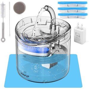 Cat Water Fountain Animal Water Dispenser 61OZ/1.8L Automatic Pet Fountain